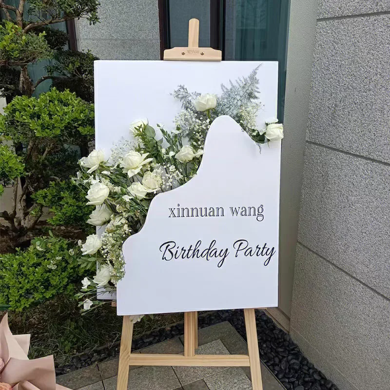 Personalized Flower Box Welcome Sign DIY Flower Box Foam Board Wedding Wedding Sign Birthday Party Baby Shower Decor Supplies