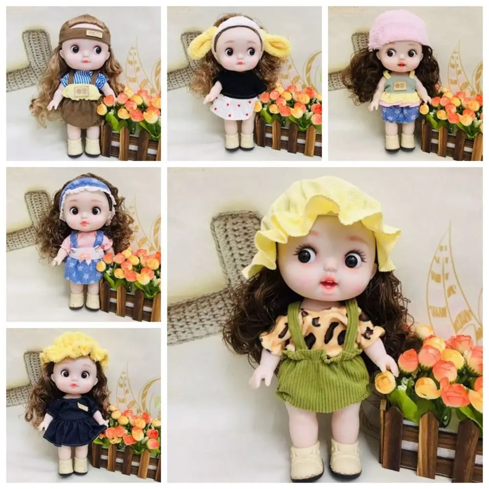 1/6 SD 28cm Bjd Doll with Clothes Long Hair Attractive Eyes Dress Up BJD Dolls Elegant Anime Makeup Ball Joint Doll