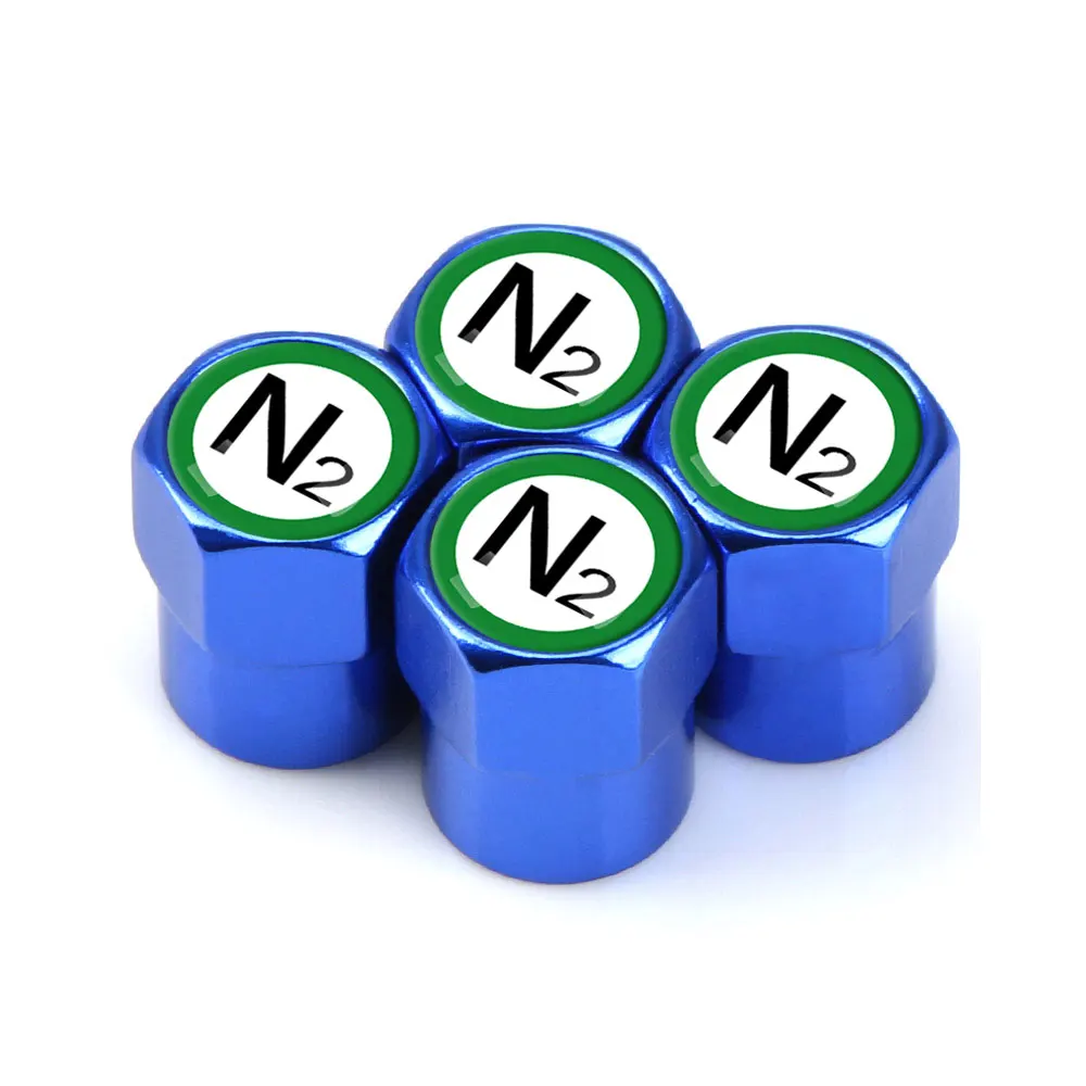 4 шт. универсальные автомобильные наклейки, колпачки для воздушных клапанов для колес, автомобильные аксессуары для N2, азотные автомобили, велосипедные и велосипедные грузовики, Стайлинг автомобиля