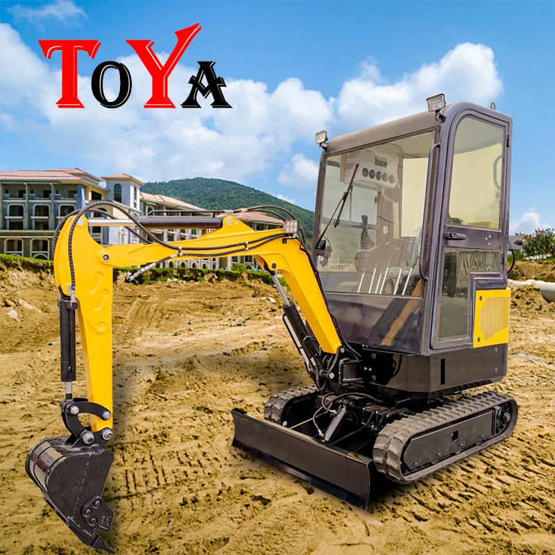 TY17 Changchai mini excavator with bulldozer Municipal engineering green construction micro hooker. Customised