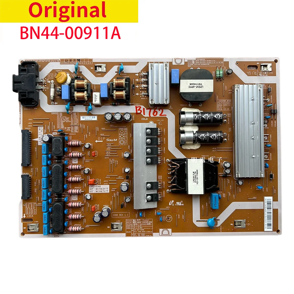 

Оригинальная плата блока питания для телевизора BN44-00911A, протестированная и исправная, подходит для ЖК-телевизоров UA55MU8000WXZW.