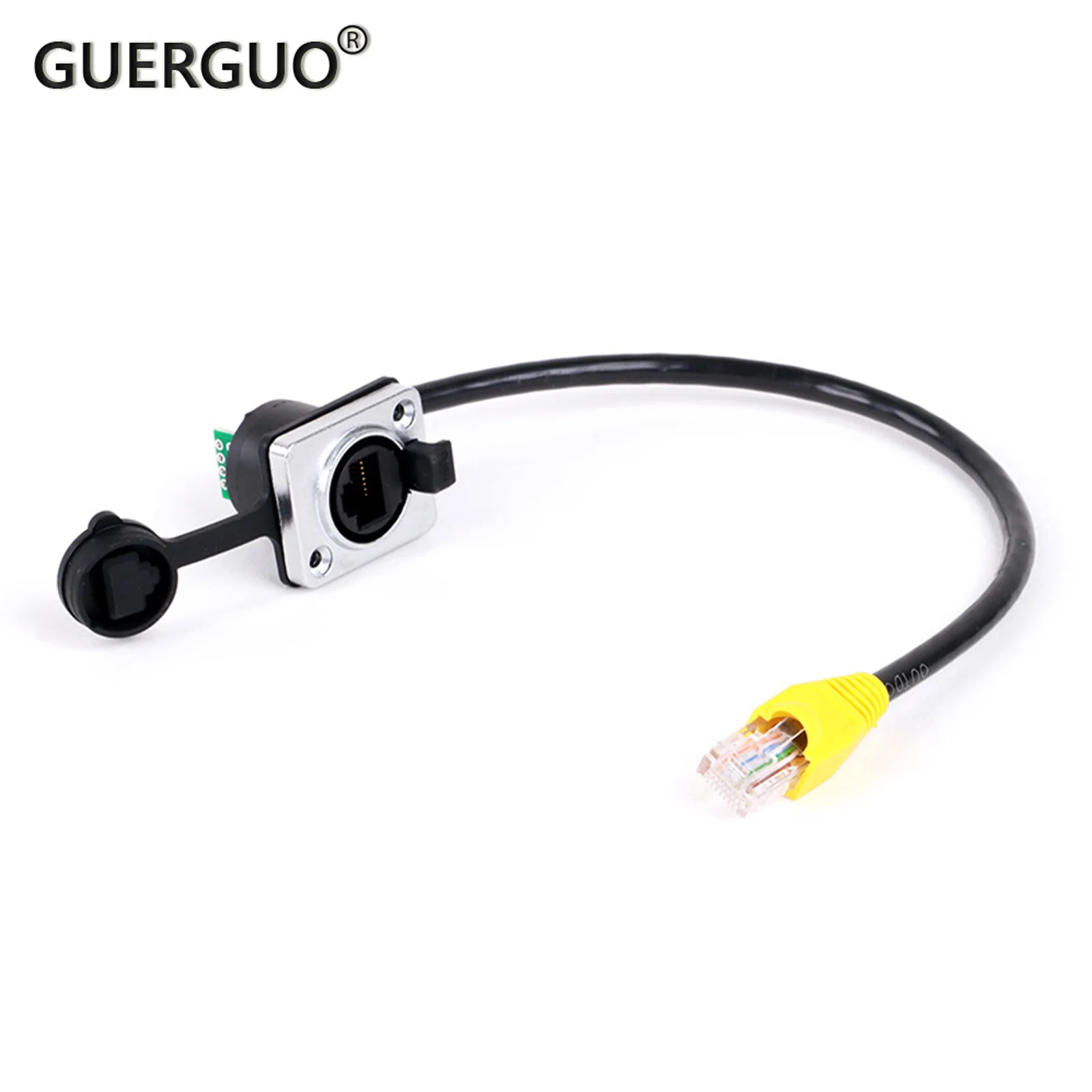 CAT5 8P8C RJ45 UTP Cable Male to Female D-type Panel Mount Ethernet LAN Network 8 Pin Straight Extension Indoor Cable 0.2M-50M