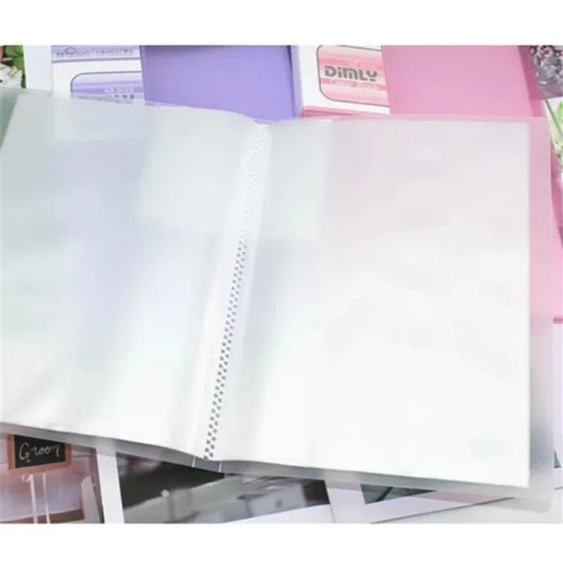 1 Pc 20/40 Pages Transparent A5 Folder Document Folder For Office And School