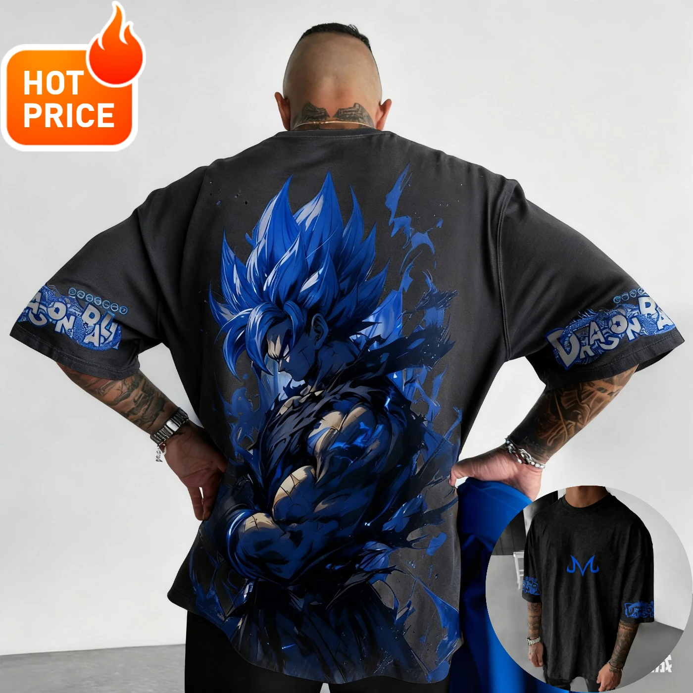 เสื้อยืดลายดราก้อนบอล 2025 ฤดูร้อน สไตล์ไซย่า ฮาราจูกุ ทรงโอเวอร์ไซส์ วินเทจ สตรีทแวร์ ผู้หญิง ผู้ชาย ใส่ได้ทุกเพศ แขนสั้น ลำลอง