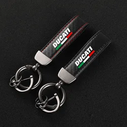 High-Grade Carbon Fiber Motorcycle Keychain Holder Keyring for Ducati 796 795 821 Monster 696 400  Accessories