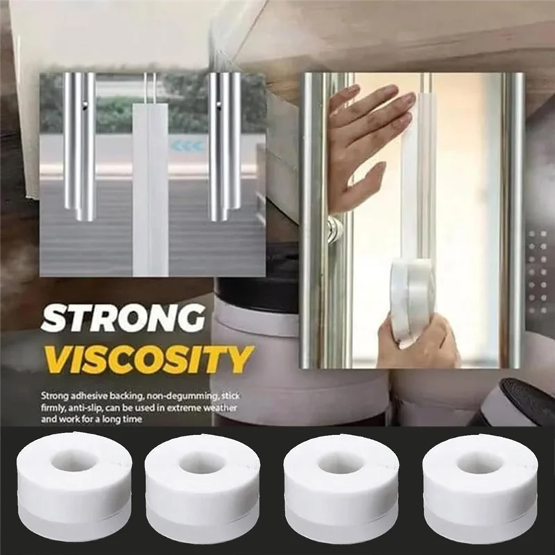 

TKOH-10PCS Convictionm Door Seal Weather Stripping Door Seal Strip 5M/16.4Ft Sealing Sticker Sealing Tape For Door Draft