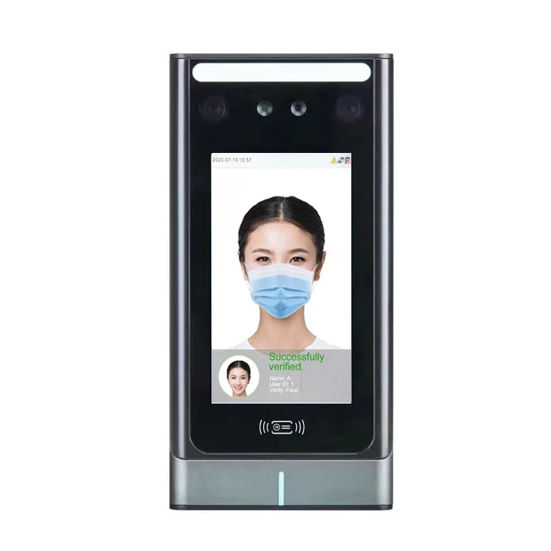 Visible Light TCP/IP Face Palm Recognition RFID Door Access Control System Employees Time Attendance Machine With Free Software