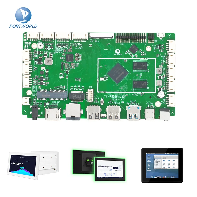 RK3566 Embedded AIoT Board Android 13 SBC for Smart Retail Self Service Terminal Industrial HMI and Digital Signage