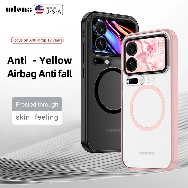 Для Xiaomi Mi 17 Pro Max чехол жесткий матовый противоударный магнитный защитный MagSafe для 17Pro