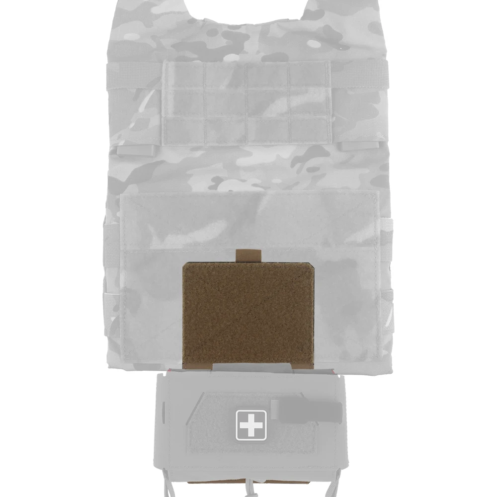 Double-Sided MOLLE System Hanging Plate for Tactical Plate Carrier Hunting Vest Accessories Radio Holster Pack