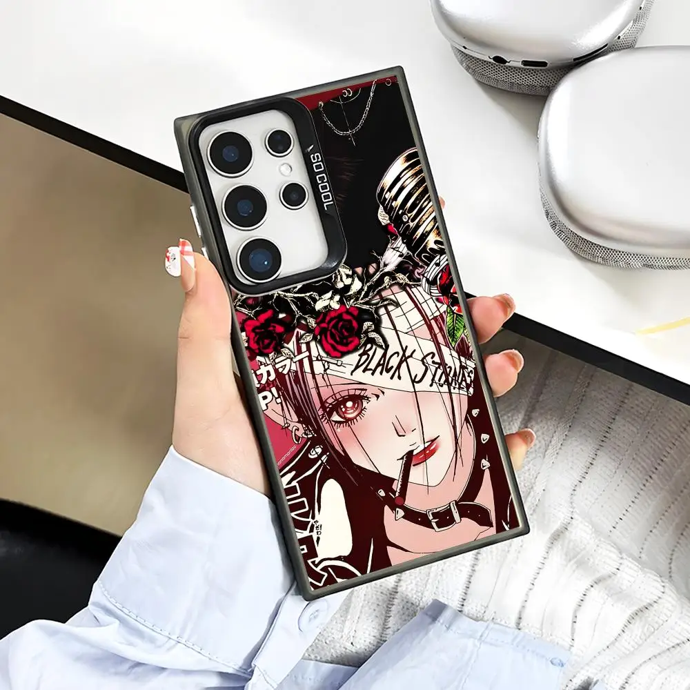 Black Stones Osaki Nana Phone Case for Samsung Galaxy A57 56 55 54 52 37 36 35 34 27 26 25 17 16 5G Colorful Silver Cover