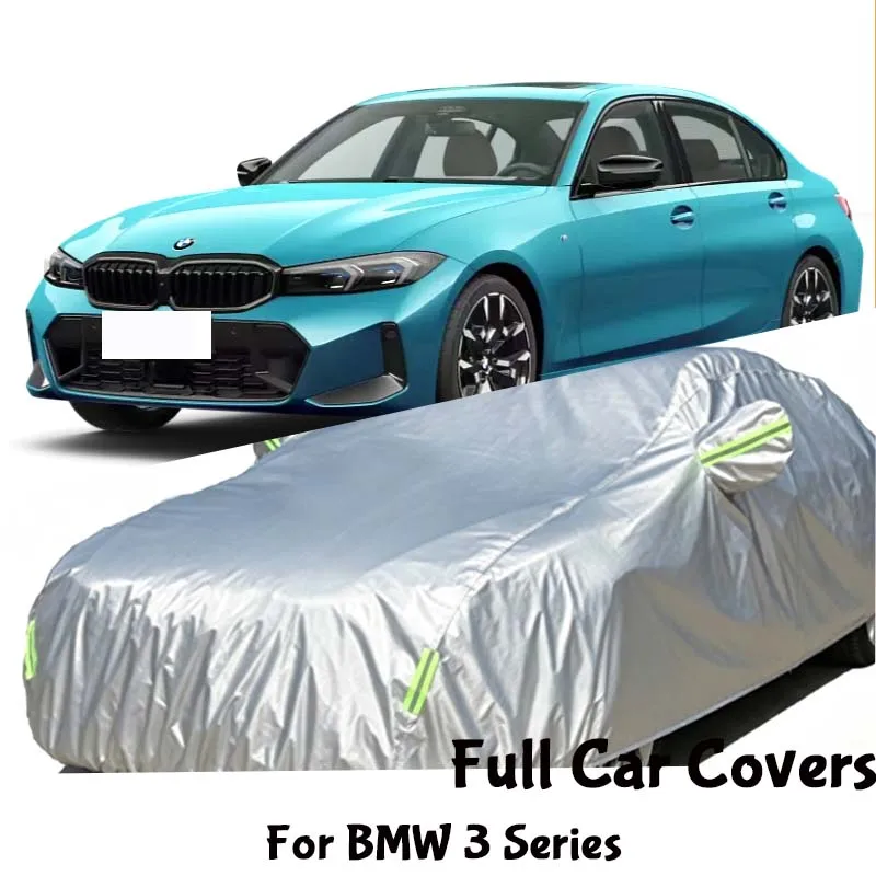 Outdoor Full Car Cover Waterproof Snow Sunshade Dustproof Anti-UV All Weather Exterior Protective Cover For BMW 3 Series