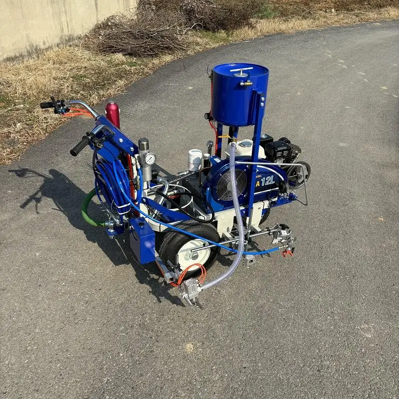 Thermoplastic Line Striping Machine Walk Behind Road Marking Machine with Gas Powered Engine for Highway Traffic Striping