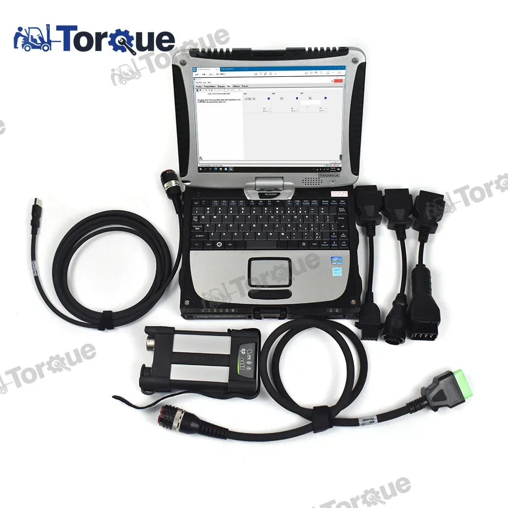 for Vocom2 VOCOM 2 88894000 VOCOM II Heavy Duty Truck Diagnostic Tool with CF19 laptop PTT V2.8