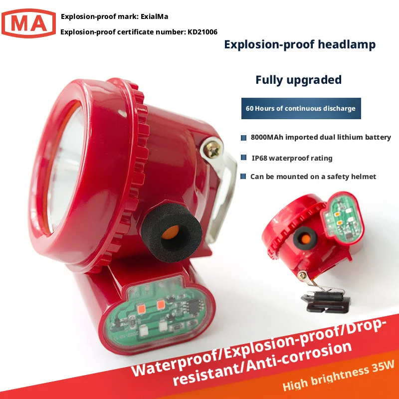 SHINEKNOT Waterproof Explosion-Proof Mining Lamp LED Headlight High Brightness Multi Light Source Underground Special Work Light
