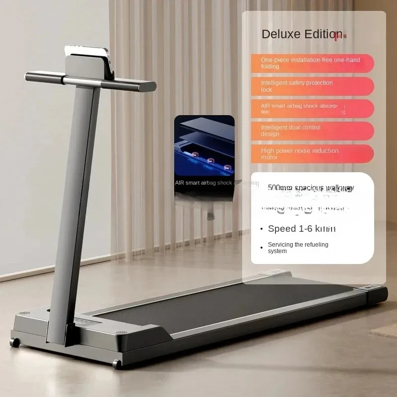 N-ew Treadmill Ho-me Small Folding Family Su-per Quiet Electric Walking Flat Indoor Fitness Treadmill Foldable Incline