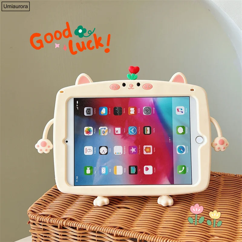 For Samsung Galaxy Tab A8 10.5 SM-X200 X205 T290 A7 SM-T500 S6 Lite SM-P610 SM-T220 Tablet Cover Kids Rotation Handle Stand Case