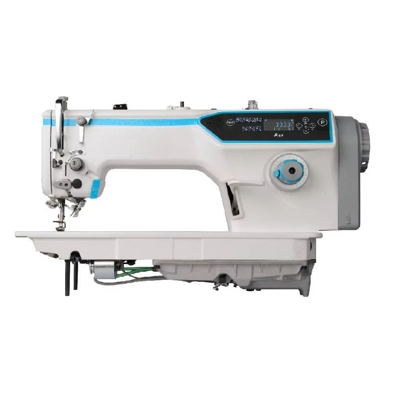 

Automatic industrial sewing machine with needle insertion