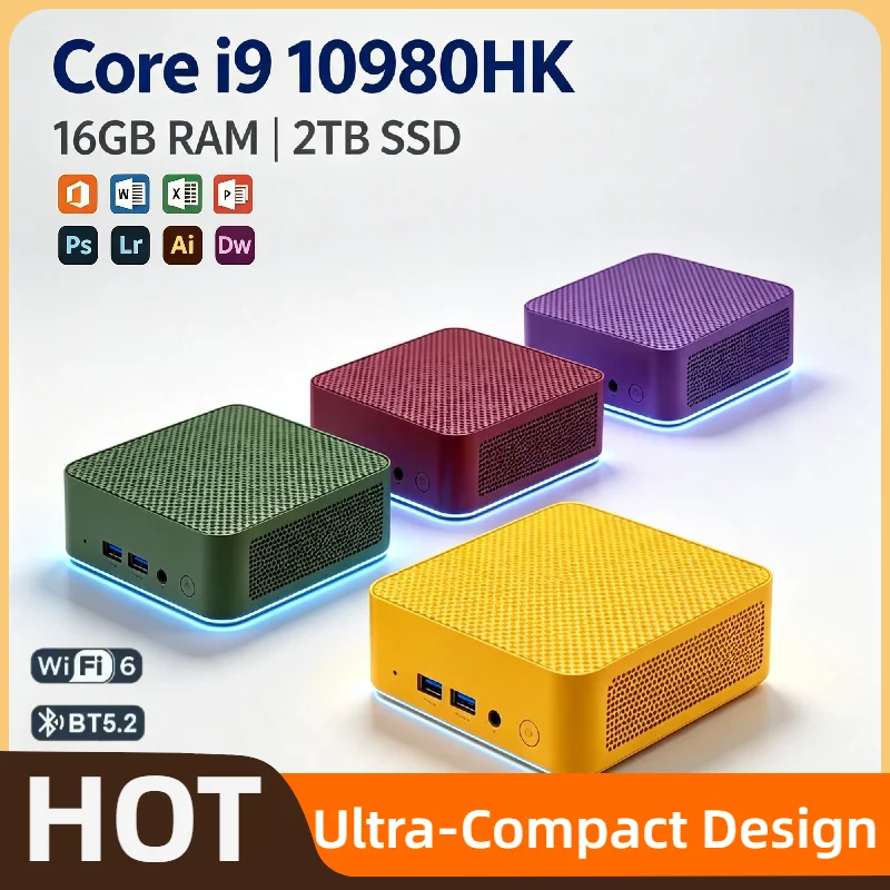 インテル-i9-10980hk-sff-デスクトップ-16gb-ram-2tb-nvme-ssd-トリプル4k出力-wifi6-bt52-静音冷却-ホームオフィスプロ