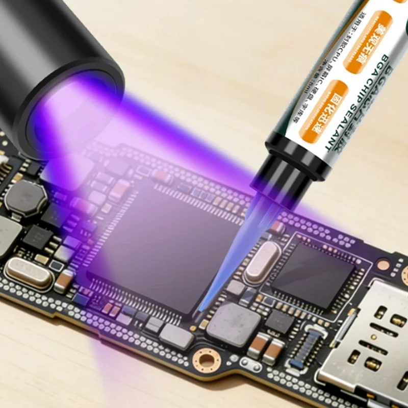 BGA chip sealing, IC filling, American seam glue, mobile phone repair tool, motherboard, CPU, hard disk sealing, black glue