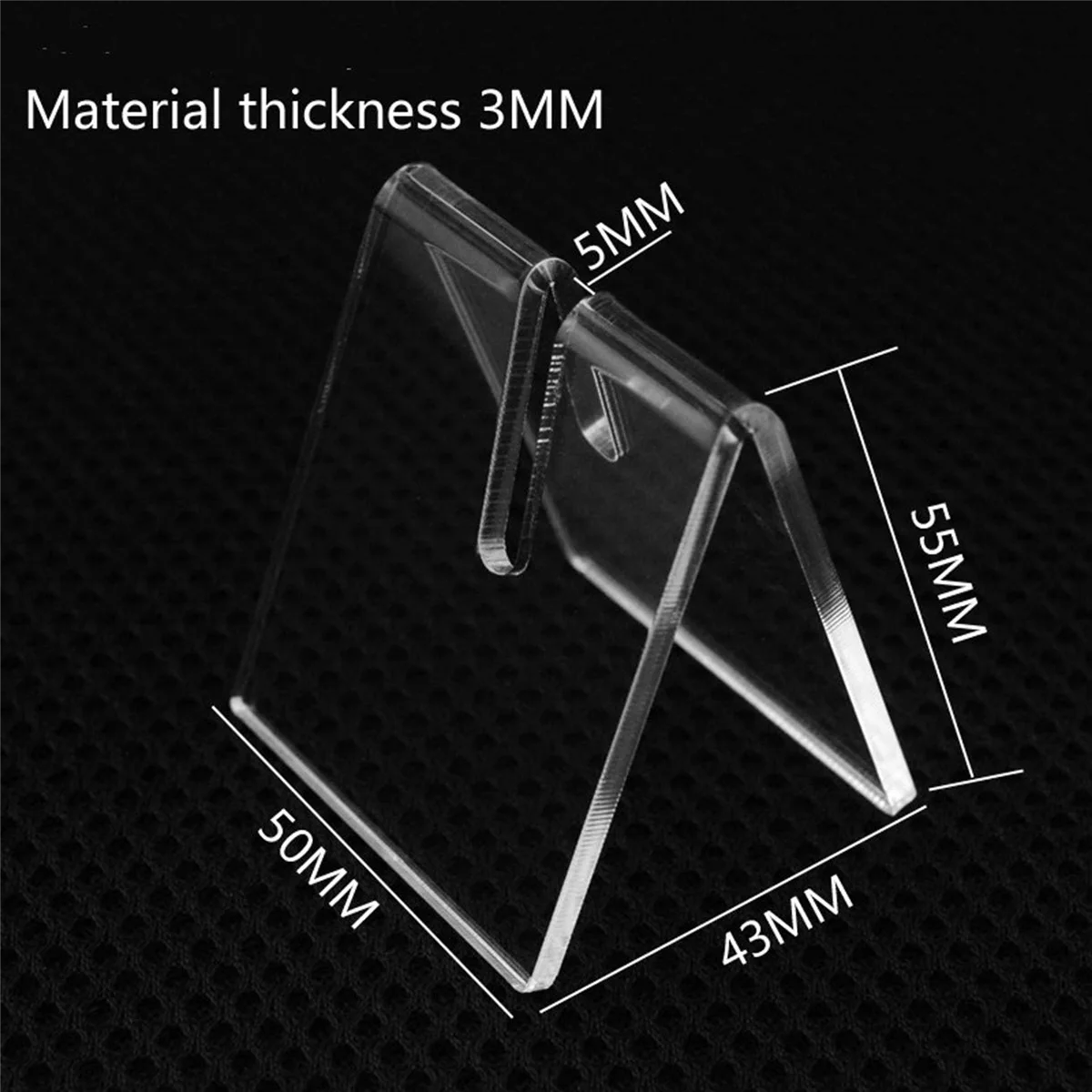 TOP 10PCS Clear Acrylic Knife Blade Display Stand Holders Folding Knife Display Stand Holder Pocket Knives Showcase Rack