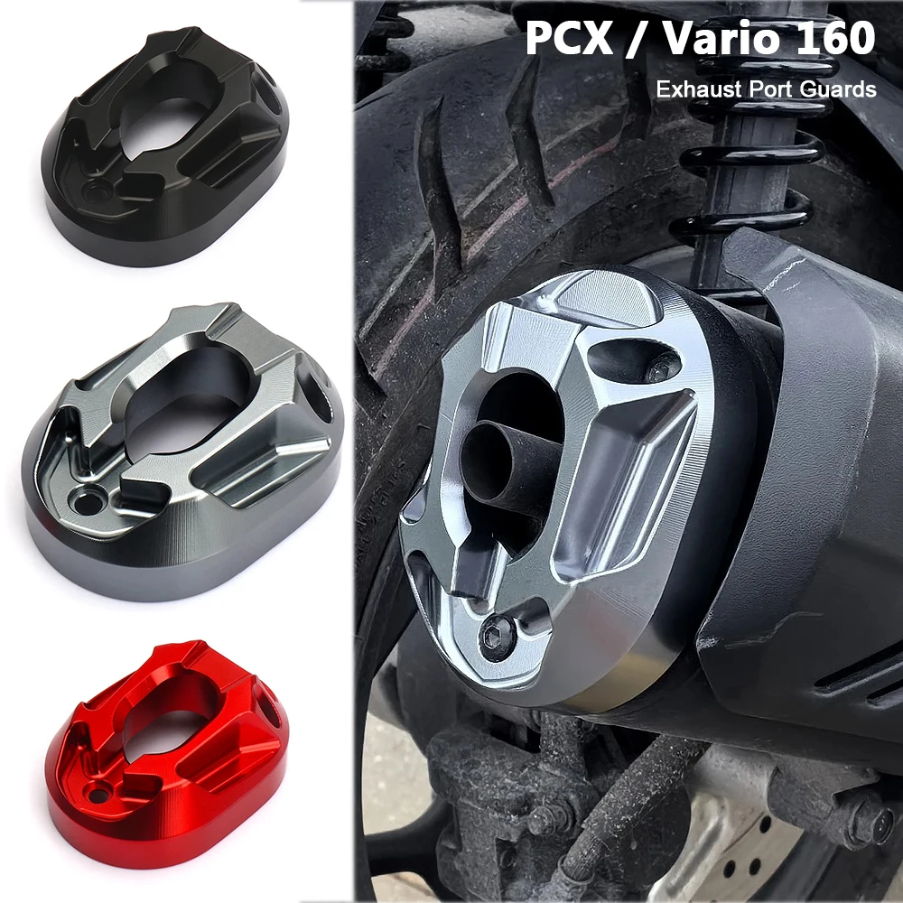 

For Honda PCX160 PCX 160 2021 2022 2023 2024 Motorcycle Exhaust Pipe Cover Tail Protector Anti-scald Guard Cap Mount Accessories