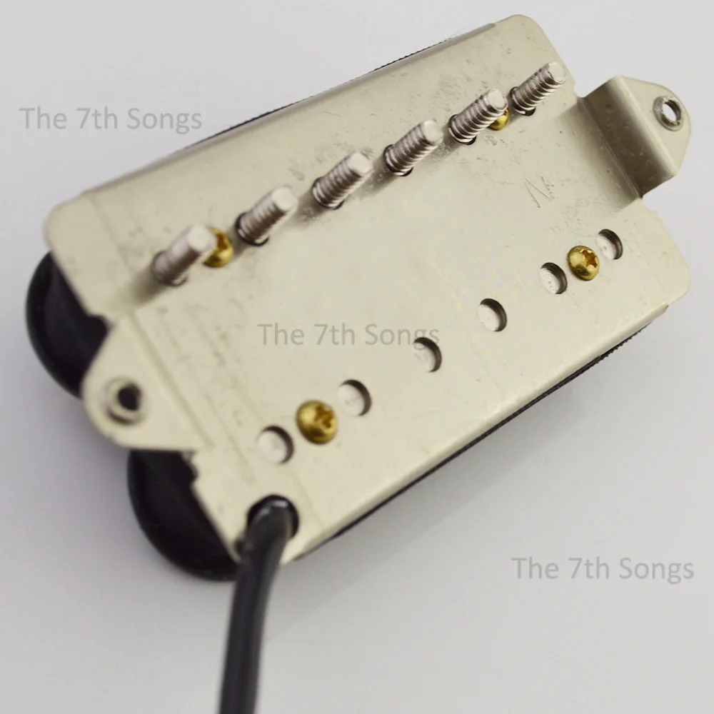 Aldrich Inspired Neck Bridge Handwound Alnico 5 Humbucker Pickup Black / Nickel 4-Conductor Wire for Electric Guitar view 3