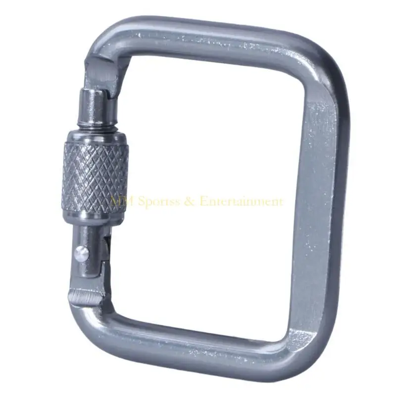 31BE Aluminium Carabiner Locking Carabiner Hook for Backpacks Camping Travels Travel
