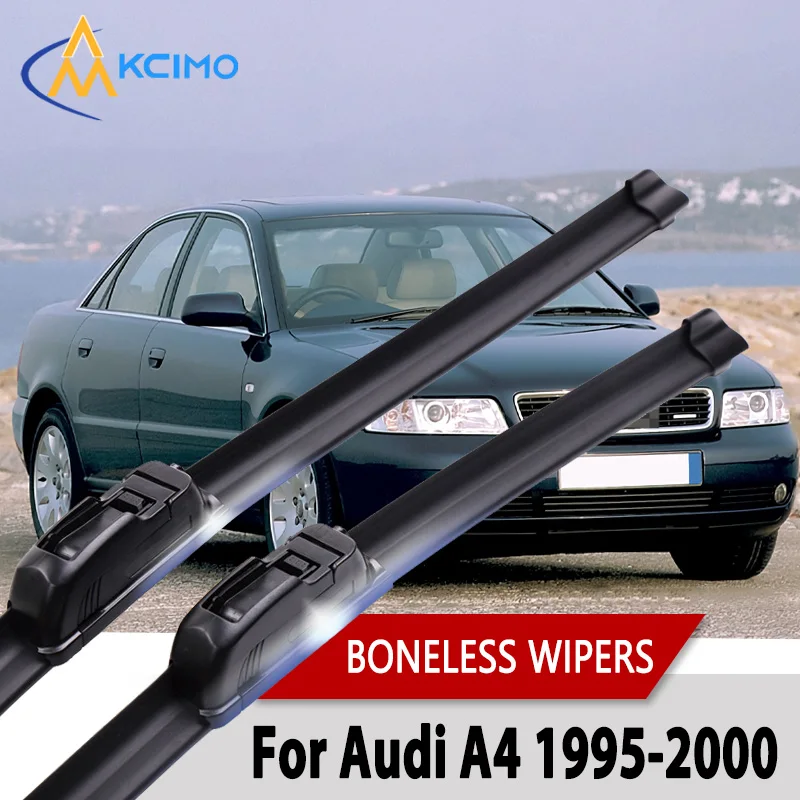 

Car Wiper For Audi A4 1995-2000 Wiper U-type Soft Rubber Boneless Wiper HD Quiet Durable Automotive Wiper 22"+22"