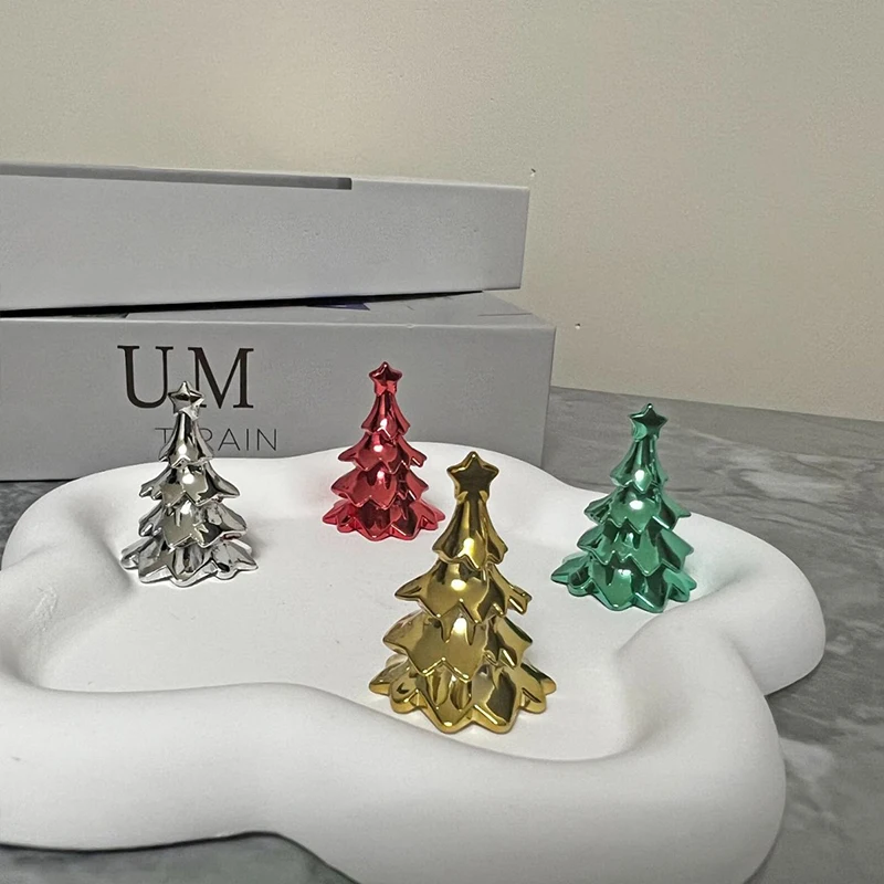 Weihnachtsbaum Ornament Keramik Tasse Deckel Griff Dekoration Weihnachten Mini Desktop Ornamente