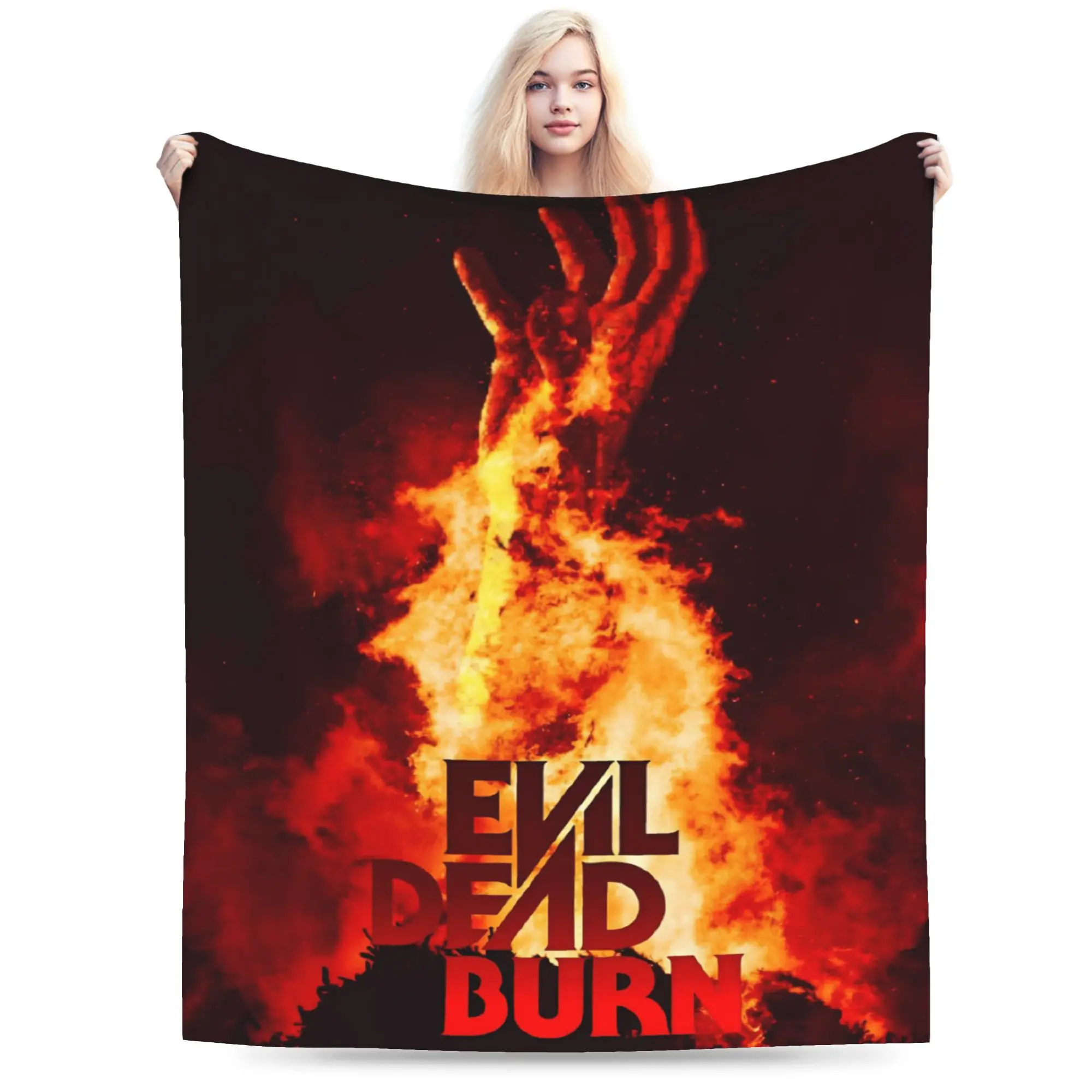 Evil Dead Burn Throw Blanket for Couch  Fuzzy Soft Plush Blanket 50x60 Inches Multi-size Bedspreads for All Seasons