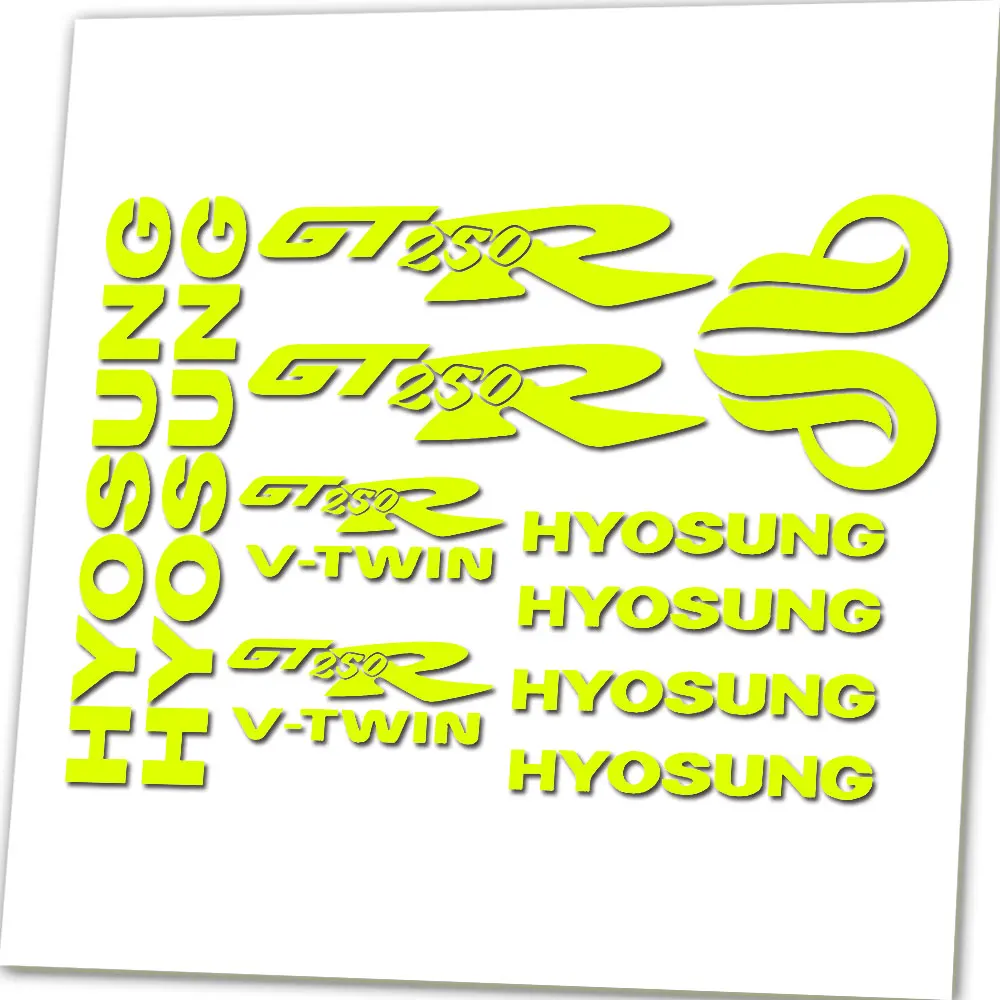 For Hyosung GT250R Vinyl Decals / Stickers Set Comet GT R GT 250 R