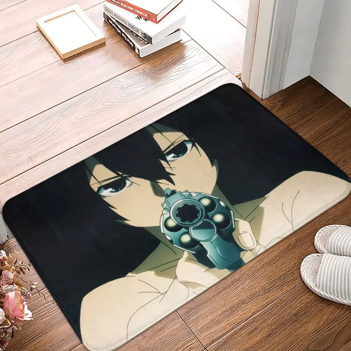 Gleipnir Shuichi Kagaya Aoki Hongai Anime Non-slip Doormat Pistol Carpet Living Room Kitchen Mat Prayer Home Pattern