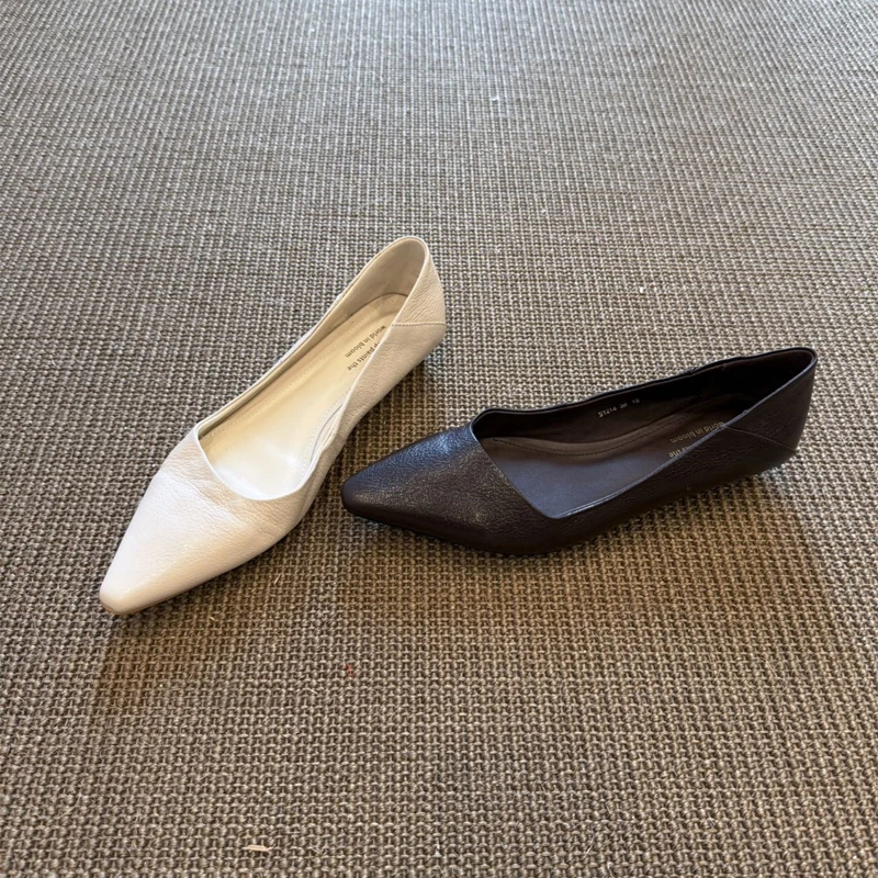 BANFANG Damen Pumps 2,5 cm Absatz, rutschfest, spitz - alternate angle