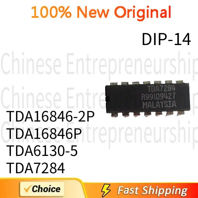 1~5 PCS DIP-14 TDA16846-2P TDA16846P TDA6130-5 TDA7284 DIP-14 Integrated IC chip for switch power supply 100%Quality Original