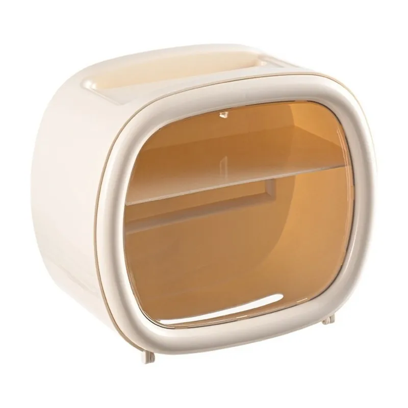 Hot Sale-Toilet Paper Holder, Bathroom Tissue Box, Toilet Paper Roll, Facial Tissue, Toilet Paper Holder, Wall-Mounted, No-Drill