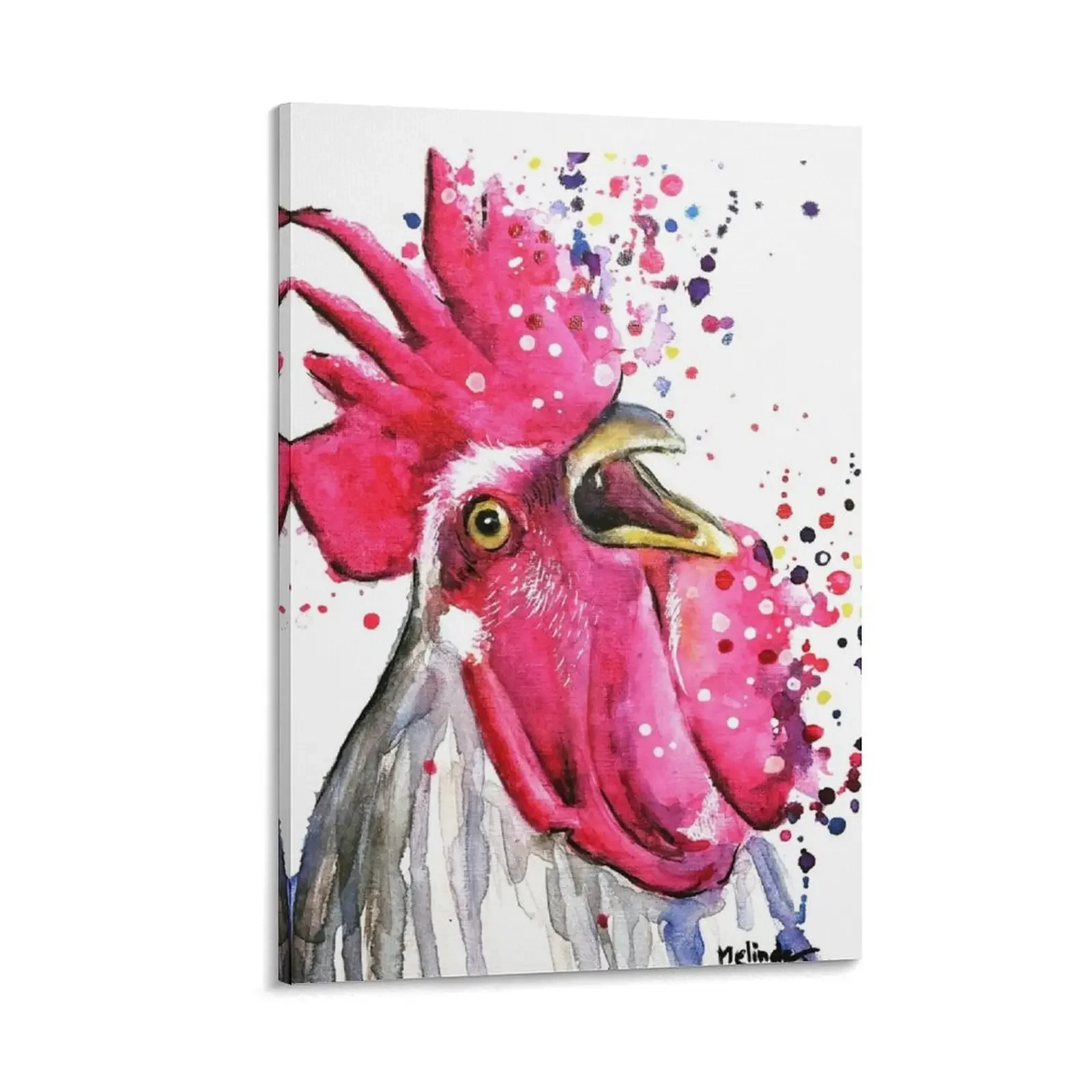 

Whimsical Acrylic Rooster Painting Canvas Painting Home decoration anime posters Posters on the wall