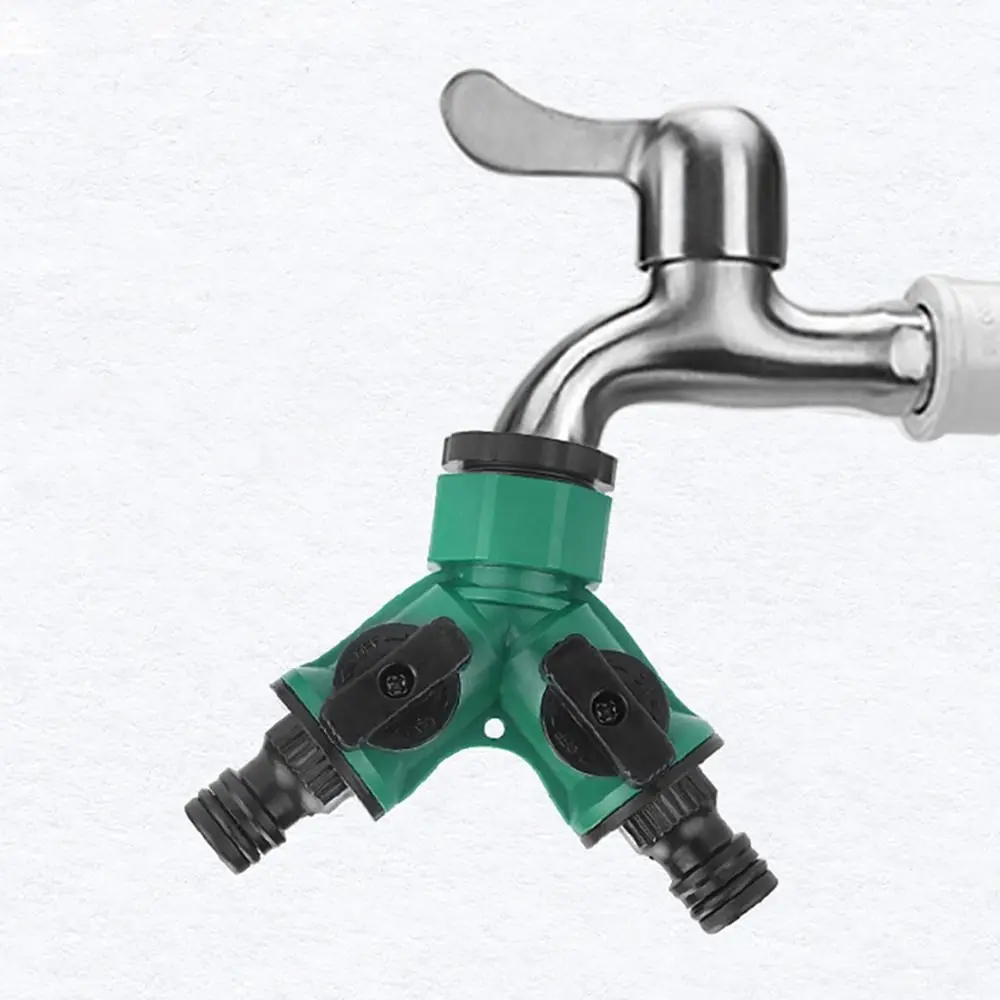 1Pcs with Faucet Water Quick Connector Quick On/Off Leakproof Garden Hose Connector Y-Type 1/2