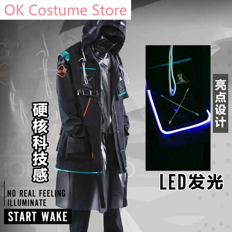 Anime! Arknights Doctor RHODES ISLAND Technology Sense Suit Handsome Uniform Cosplay Costume Halloween Outfit Men