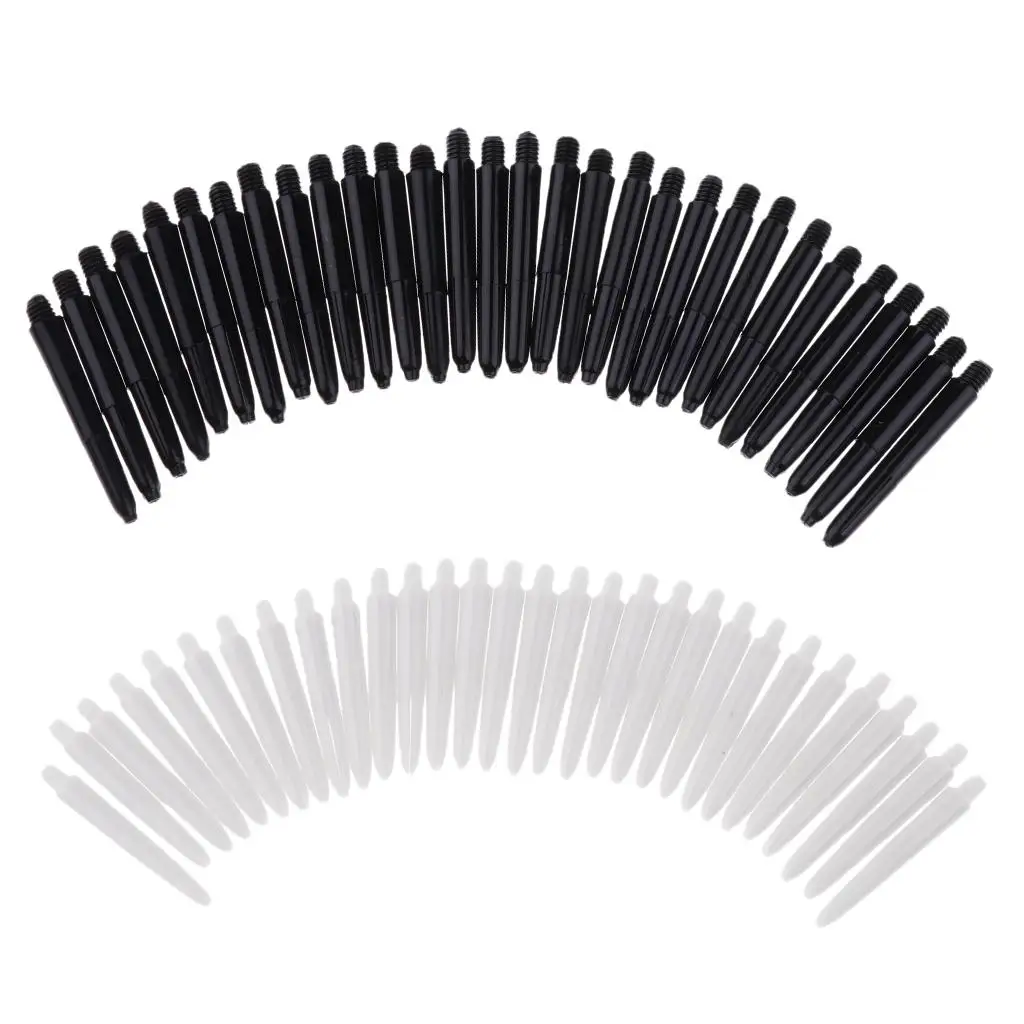 

2BA Thread Diameter 4.5mm Dart Shafts Plastic Fashion Stems 60 Pack for Steel and Soft Tip Darts Accessories