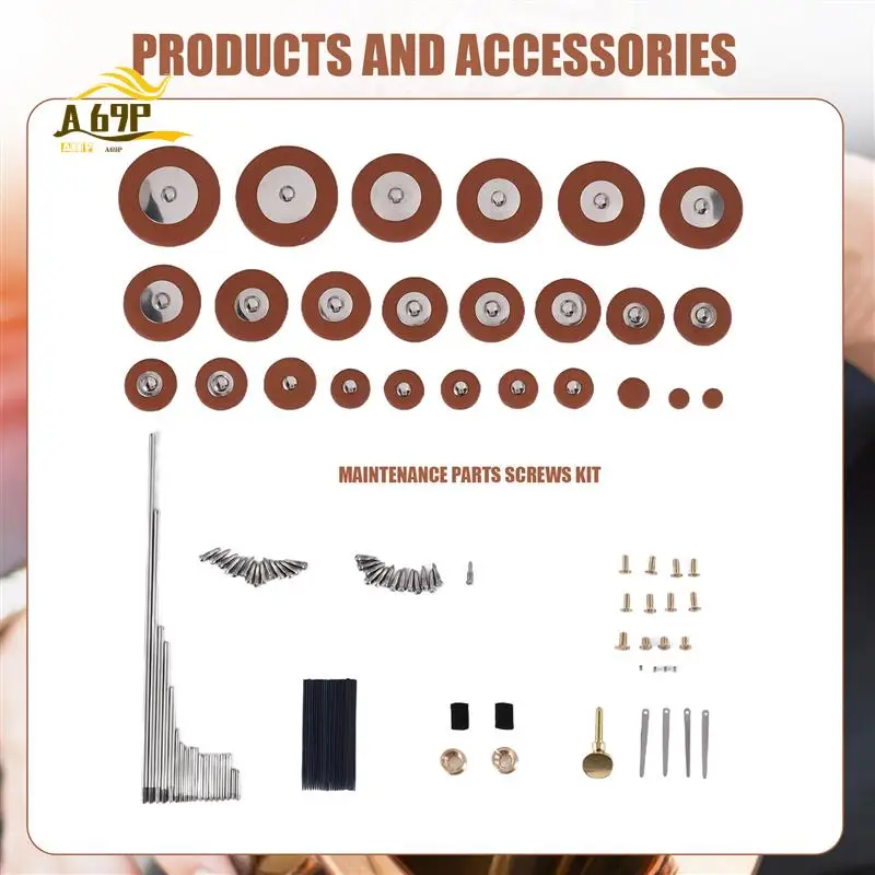 

A69P-119Pcs/Set Alto Sax Saxophone Repair Parts Screws + Saxophone Springs Kit DIY Tool Woodwind Instrument Accessories
