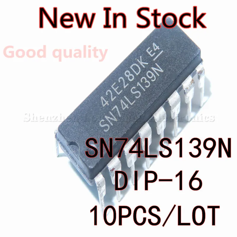10PCS/LOT New 74LS139 SN74LS139N DIP-16 Multiplexer In Stock
