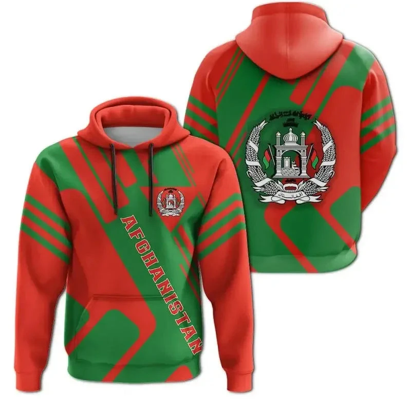 Afghanistan Flag Printing Sweatshirts For Men\'s Country Flag Pattern Hoodies For Wholesale Male Pullovers Spring New Tops