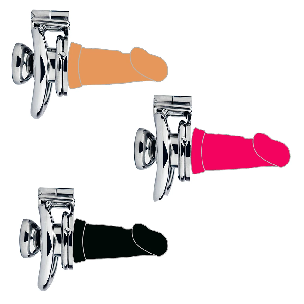 FRKO قفص العفة مقلوب سلبي مع أجوف طويل حقيقي سيليكون دسار CB الديك قفص الكبار ألعاب الجنس BDSM الرجال مثلي الجنس #3