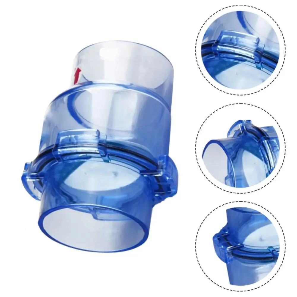 50mm Flap Check Valve Transparent Design UPVC Material Non-return Valve Movable Valve Anti-backflow Backwash Obstructor