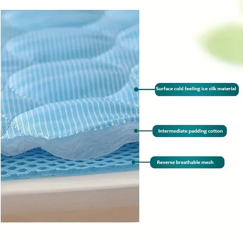 New Pet cooling pad Summer Cat and dog sofa Pad Soft Ice Silk Cold Feel Nest pad Summer dog cooling pad Dog bed image 5