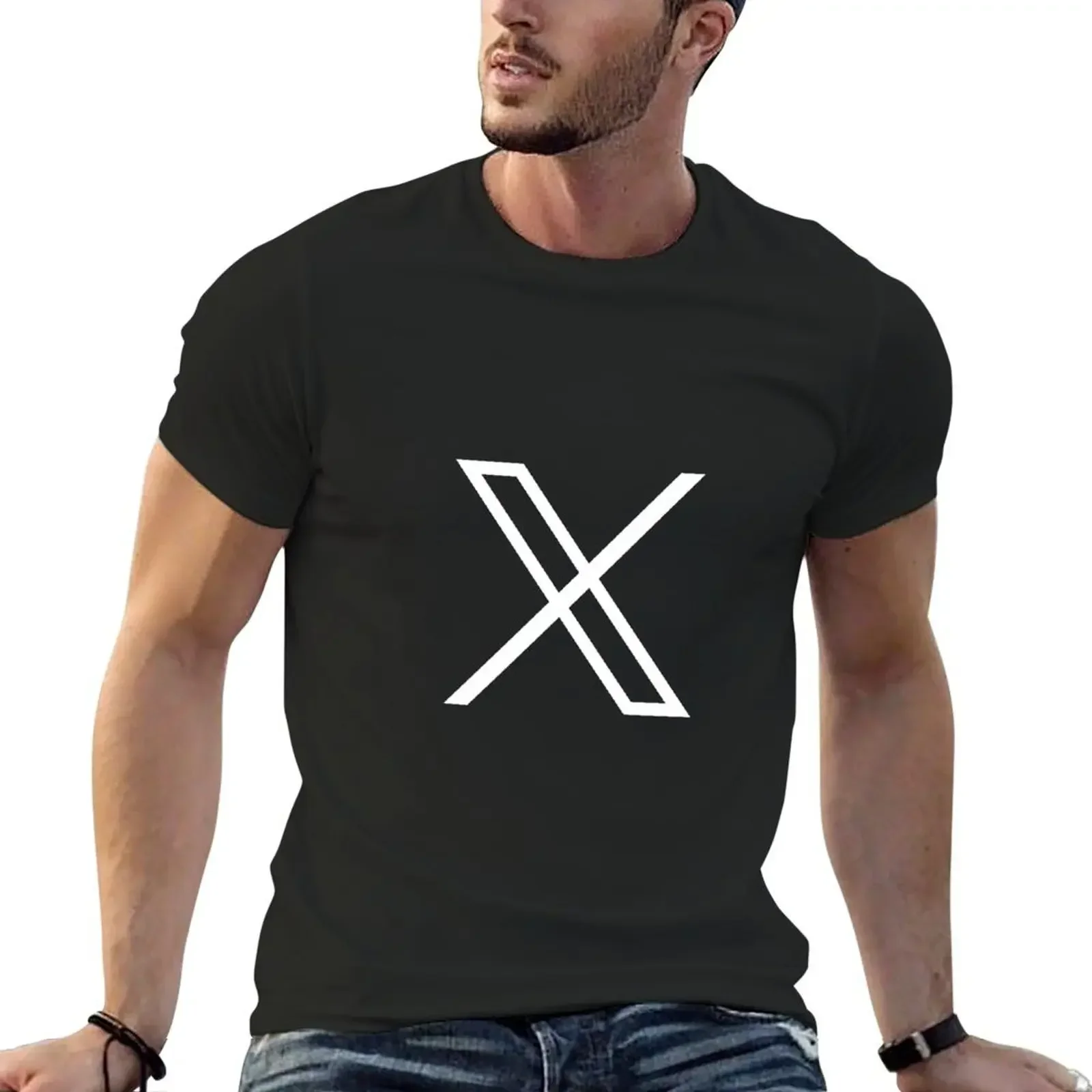 

X Twitter T-Shirt plain customs design your own mens t shirt