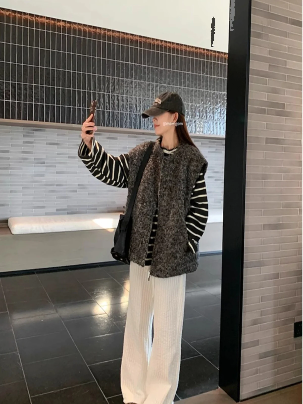 

Vests Waistcoats Thick Womens Y2K Black Spring Cashmere Slim Fit Minimalist Style Easy Care Softy Breathable Urban Female Trendy