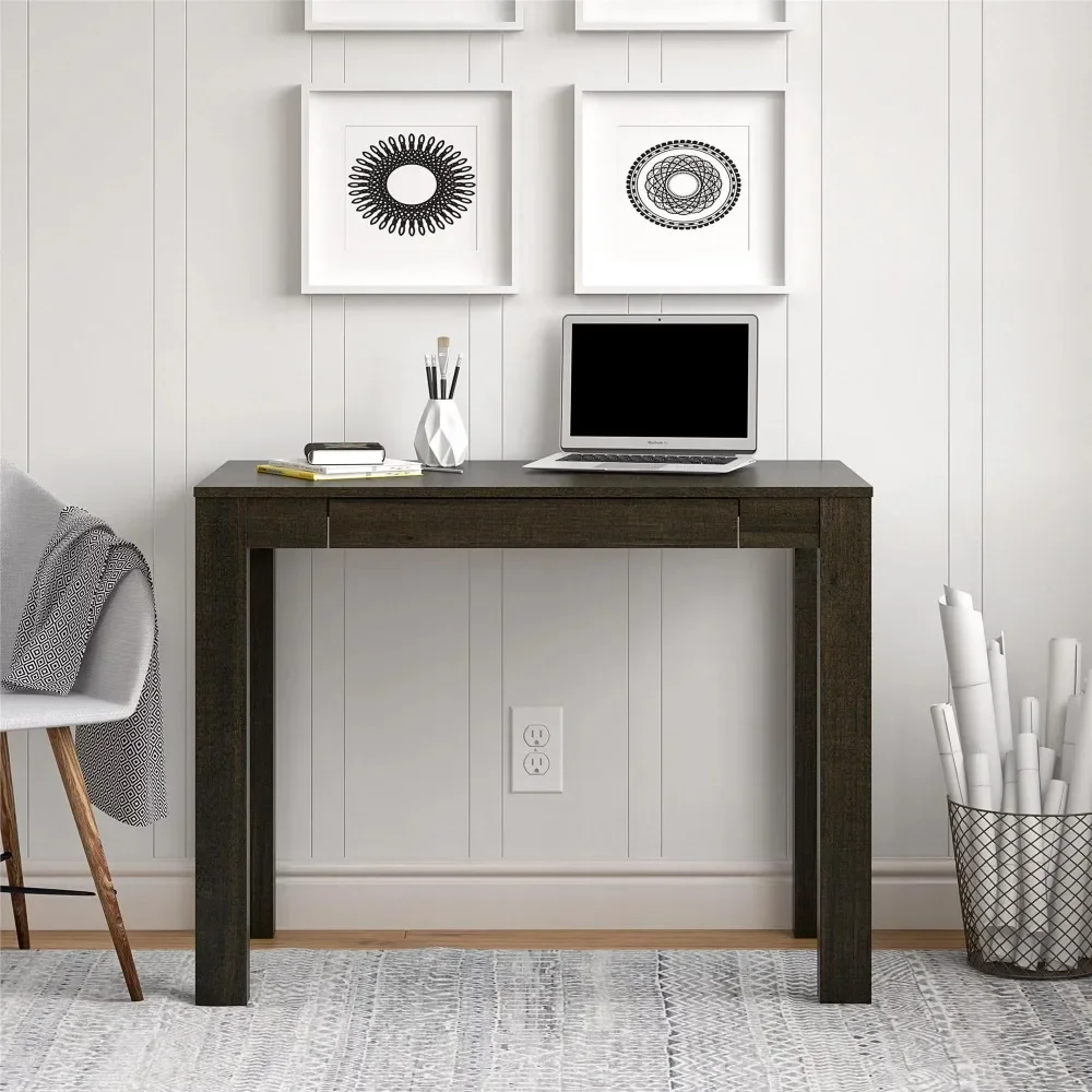 2023 New Mainstays Parsons Desk, White Laminated MDF