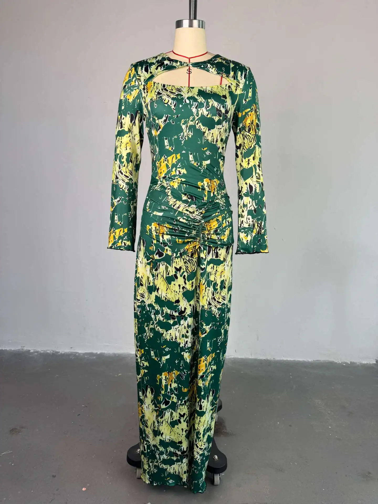 Lange jurk vrouwen jurken feestavond sexy vestidos streetwear bodycon club hoge taille elegante splice y2k wrap hip print bloemen